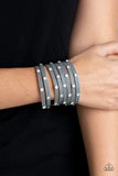 Sass Squad - Silver Bracelet - Paparazzi Accessories Bracelet Bedazzle Me Pretty Mobile Fashion Boutique