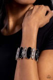 Saturated Sparkle - Black Bracelet - Paparazzi Accessories Bracelet Bedazzle Me Pretty Mobile Fashion Boutique