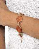 Savory Season - Brown Bracelet - Paparazzi Accessories Bracelet Bedazzle Me Pretty Mobile Fashion Boutique