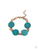 Savory Season - Gold Bracelet - Paparazzi Accessories Bracelet Bedazzle Me Pretty Mobile Fashion Boutique