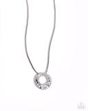 Scintillating Spiral - Blue Necklace - Paparazzi Accessories Necklace Bedazzle Me Pretty Mobile Fashion Boutique