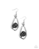 Scouting Spirals - Black Earrings - Paparazzi Accessories Earrings Bedazzle Me Pretty Mobile Fashion Boutique