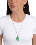 Sea Glass Stash - Green Necklace - Paparazzi Accessories Necklace Bedazzle Me Pretty Mobile Fashion Boutique