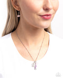 Seahorse Shimmer - Purple Necklace - Paparazzi Accessories Necklace Bedazzle Me Pretty Mobile Fashion Boutique