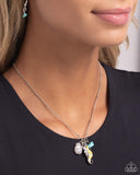 Seahorse Shimmer - Yellow Necklace - Paparazzi Accessories Necklace Bedazzle Me Pretty Mobile Fashion Boutique