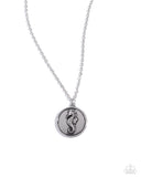 Seahorse Solo - Silver Necklace - Paparazzi Accessories Necklace Bedazzle Me Pretty Mobile Fashion Boutique