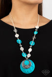 Seaside Shanty - Blue Necklace - Paparazzi Accessories Necklace Bedazzle Me Pretty Mobile Fashion Boutique