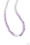 Seasonal Socialite - Purple Necklace - Paparazzi Accessories Necklace Bedazzle Me Pretty Mobile Fashion Boutique