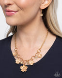Secretive Sprig - Brown Necklace - Paparazzi Accessories Necklace Bedazzle Me Pretty Mobile Fashion Boutique
