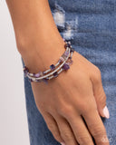 Seed Bead Scene - Purple Bracelet - Paparazzi Accessories Bracelet Bedazzle Me Pretty Mobile Fashion Boutique