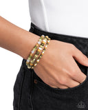 Seed Bead Stack - Green Bracelet - Paparazzi Accessories Bracelet Bedazzle Me Pretty Mobile Fashion Boutique