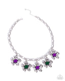 Seed Bead Statement - Purple Necklace - Paparazzi Accessories Necklace Bedazzle Me Pretty Mobile Fashion Boutique