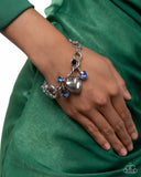 Seesaw Statement - Blue Complete Look  - Paparazzi Accessories Bedazzle Me Pretty Mobile Fashion Boutique