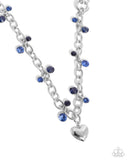 Seesaw Statement - Blue Complete Look  - Paparazzi Accessories Bedazzle Me Pretty Mobile Fashion Boutique