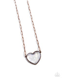Seize the Sentiment - Copper Necklace - Paparazzi Accessories Necklace Bedazzle Me Pretty Mobile Fashion Boutique