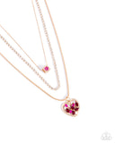 Seize the Sides - Gold Necklace - Paparazzi Accessories Necklace Bedazzle Me Pretty Mobile Fashion Boutique