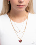 Seize the Sides - Gold Necklace - Paparazzi Accessories Necklace Bedazzle Me Pretty Mobile Fashion Boutique