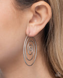 Seize the Spiral - Silver Post Earrings - Paparazzi Accessories Post Earrings Bedazzle Me Pretty Mobile Fashion Boutique