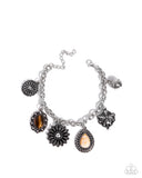 Select Stones - Brown Bracelet - Paparazzi Accessories Bracelet Bedazzle Me Pretty Mobile Fashion Boutique