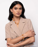 Selective Socialite - Brown Complete Look  - Paparazzi Accessories Bedazzle Me Pretty Mobile Fashion Boutique