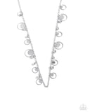 Selfie SHEEN - Silver Necklace - Paparazzi Accessories Necklace Bedazzle Me Pretty Mobile Fashion Boutique