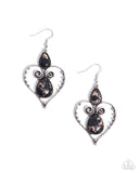 Selfless Stones - Black Earrings - Paparazzi Accessories Earrings Bedazzle Me Pretty Mobile Fashion Boutique