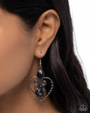 Selfless Stones - Black Earrings - Paparazzi Accessories Earrings Bedazzle Me Pretty Mobile Fashion Boutique