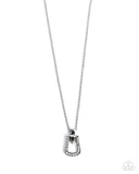 Sensational Stirrup - Black Necklace - Paparazzi Accessories Necklace Bedazzle Me Pretty Mobile Fashion Boutique