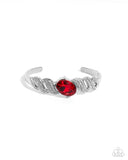 Sentimental Society - Red Bracelet - Paparazzi Accessories Bracelet Bedazzle Me Pretty Mobile Fashion Boutique