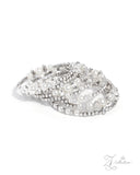 Sentimental Value - White - 2024 Zi Collection Bracelet - Paparazzi Accessories Bedazzle Me Pretty Mobile Fashion Boutique