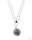 September Birthstone Beauty - Blue Necklace - Paparazzi Accessories Necklace Bedazzle Me Pretty Mobile Fashion Boutique
