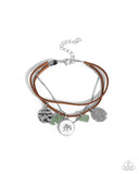 Serene Stroll - Green Bracelet - Paparazzi Accessories Bracelet Bedazzle Me Pretty Mobile Fashion Boutique