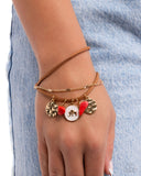 Serene Stroll - Red Bracelet - Paparazzi Accessories Bracelet Bedazzle Me Pretty Mobile Fashion Boutique