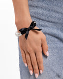 Serene Substance - Black Bracelet - Paparazzi Accessories Bracelet Bedazzle Me Pretty Mobile Fashion Boutique