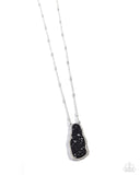 Set to Stun - Black Necklace - Paparazzi Accessories Necklace Bedazzle Me Pretty Mobile Fashion Boutique