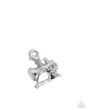 SEW-ing Style - Silver Bracelet Charm - Paparazzi Accessories Bracelet Bedazzle Me Pretty Mobile Fashion Boutique