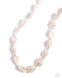 SHELL-bound Sentiment - Brown Necklace - Paparazzi Accessories Necklace Bedazzle Me Pretty Mobile Fashion Boutique