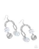 Shimmer Suggestion - Blue Earrings - Paparazzi Accessories Earrings Bedazzle Me Pretty Mobile Fashion Boutique