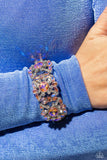 Shimmering Solo - Orange Bracelet - Paparazzi Accessories Bracelet Bedazzle Me Pretty Mobile Fashion Boutique