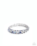 Shimmery Sample - Blue Bracelet - Paparazzi Accessories Bracelet Bedazzle Me Pretty Mobile Fashion Boutique