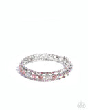 Shimmery Sample - Pink Bracelet - Paparazzi Accessories Bracelet Bedazzle Me Pretty Mobile Fashion Boutique