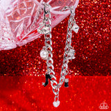 Shopaholic Slay - Red Necklace - Paparazzi Accessories Necklace Bedazzle Me Pretty Mobile Fashion Boutique