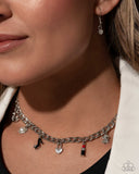 Shopaholic Slay - Red Necklace - Paparazzi Accessories Necklace Bedazzle Me Pretty Mobile Fashion Boutique