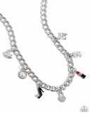 Shopaholic Slay - Red Necklace - Paparazzi Accessories Necklace Bedazzle Me Pretty Mobile Fashion Boutique