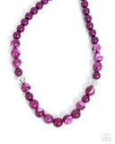 Showroom Swirl - Purple Necklace - Paparazzi Accessories Necklace Bedazzle Me Pretty Mobile Fashion Boutique