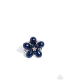 Showstopping Pearls - Blue Ring - Paparazzi Accessories Ring Bedazzle Me Pretty Mobile Fashion Boutique