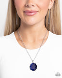 Showstopping Season - Blue Necklace - Paparazzi Accessories Necklace Bedazzle Me Pretty Mobile Fashion Boutique