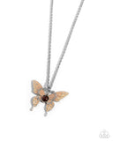 Showstopping Shuttle - Brown Necklace - Paparazzi Accessories Necklace Bedazzle Me Pretty Mobile Fashion Boutique