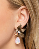 Showstopping Symphony - Orange Post Earrings - Paparazzi Accessories Post Earrings Bedazzle Me Pretty Mobile Fashion Boutique