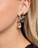 Showstopping Symphony - Pink Post Earrings - Paparazzi Accessories Post Earrings Bedazzle Me Pretty Mobile Fashion Boutique